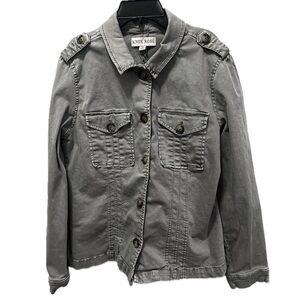 Grey Jean Utility Jacket
